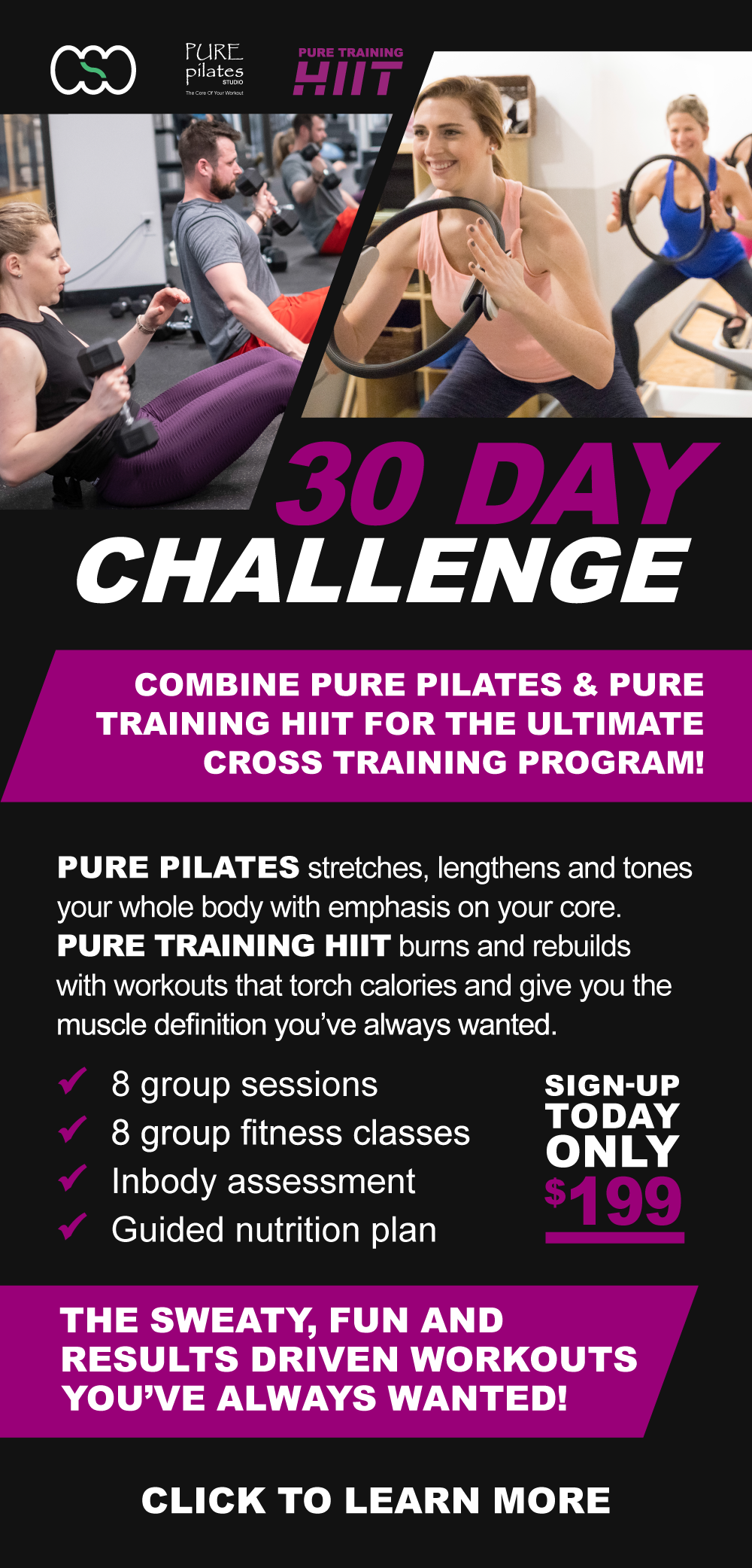 Pure Pilates Classes  Commonwealth Sports Club